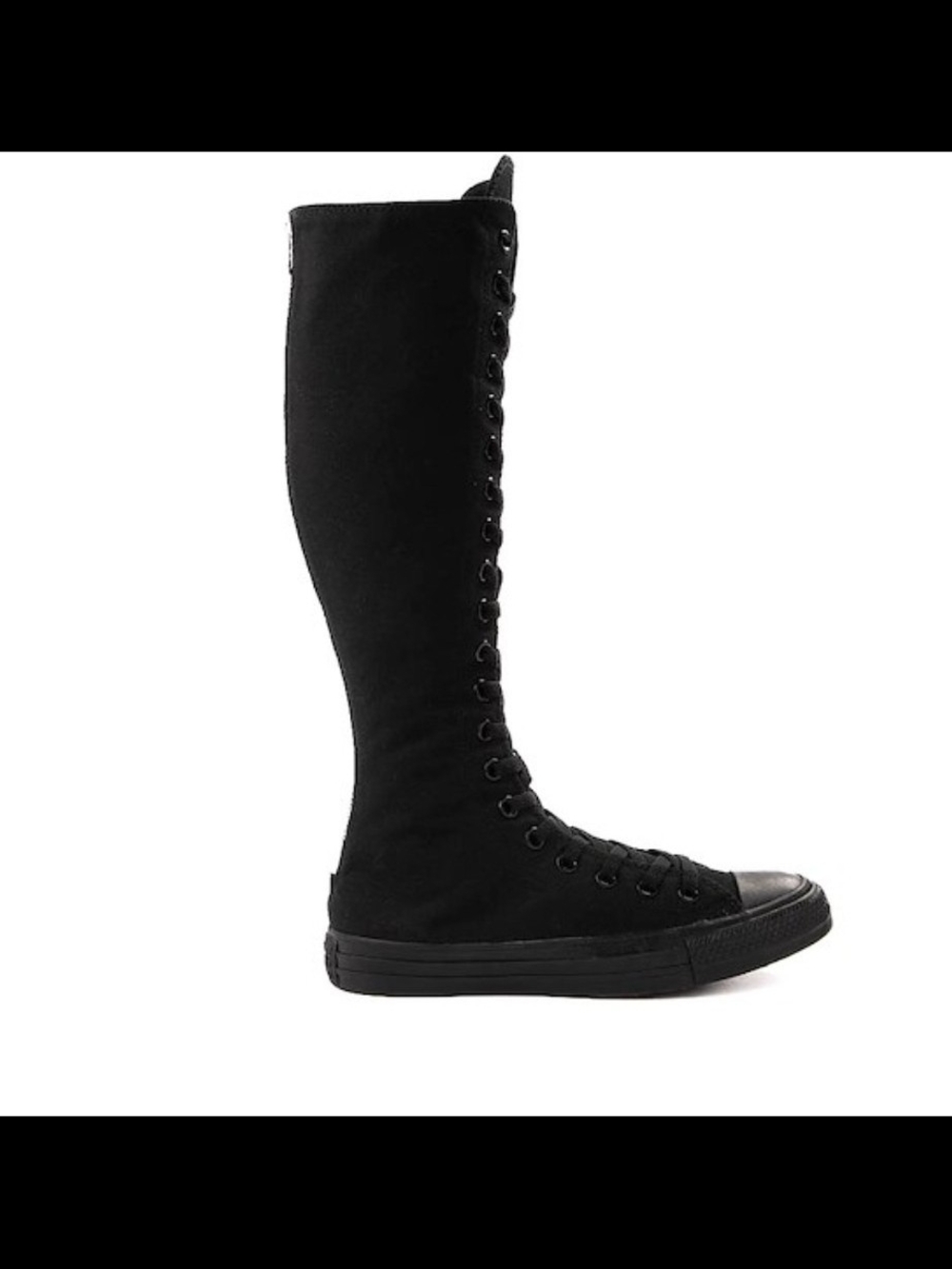 Converse Women's Black Knee-High Lace-Up Boot